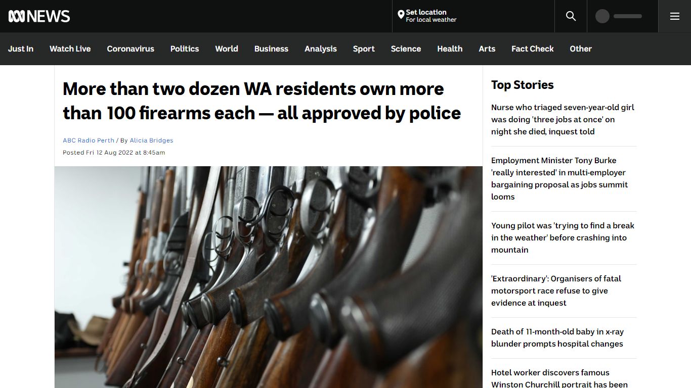 'Confronting' new WA gun ownership figures need context, say MP ...